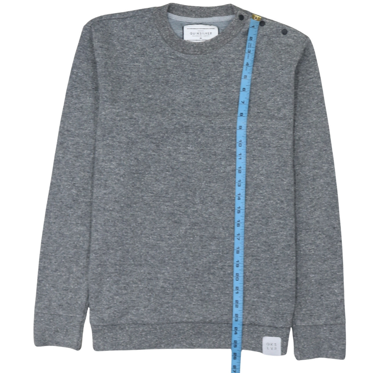 Quiksilver Men's Grey Pullover Sweatshirt L Classic Fit
