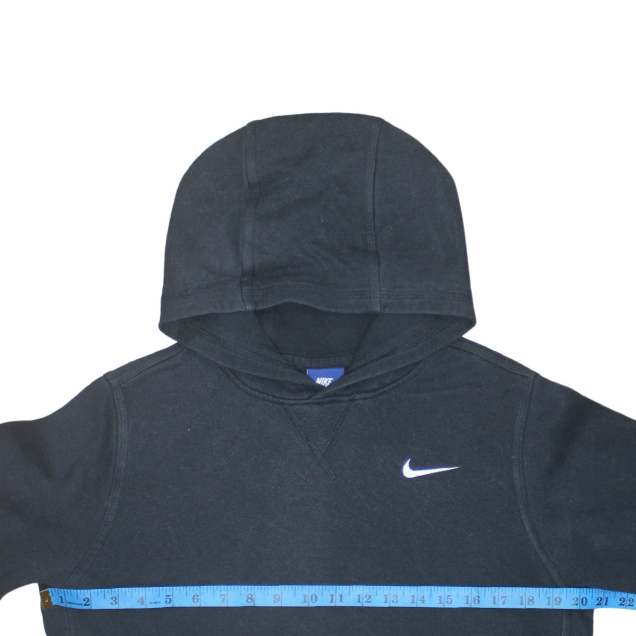Nike Boys Black XL Pullover Hoodie Cotton Blend Logo Sweatshirt 13-15 Years