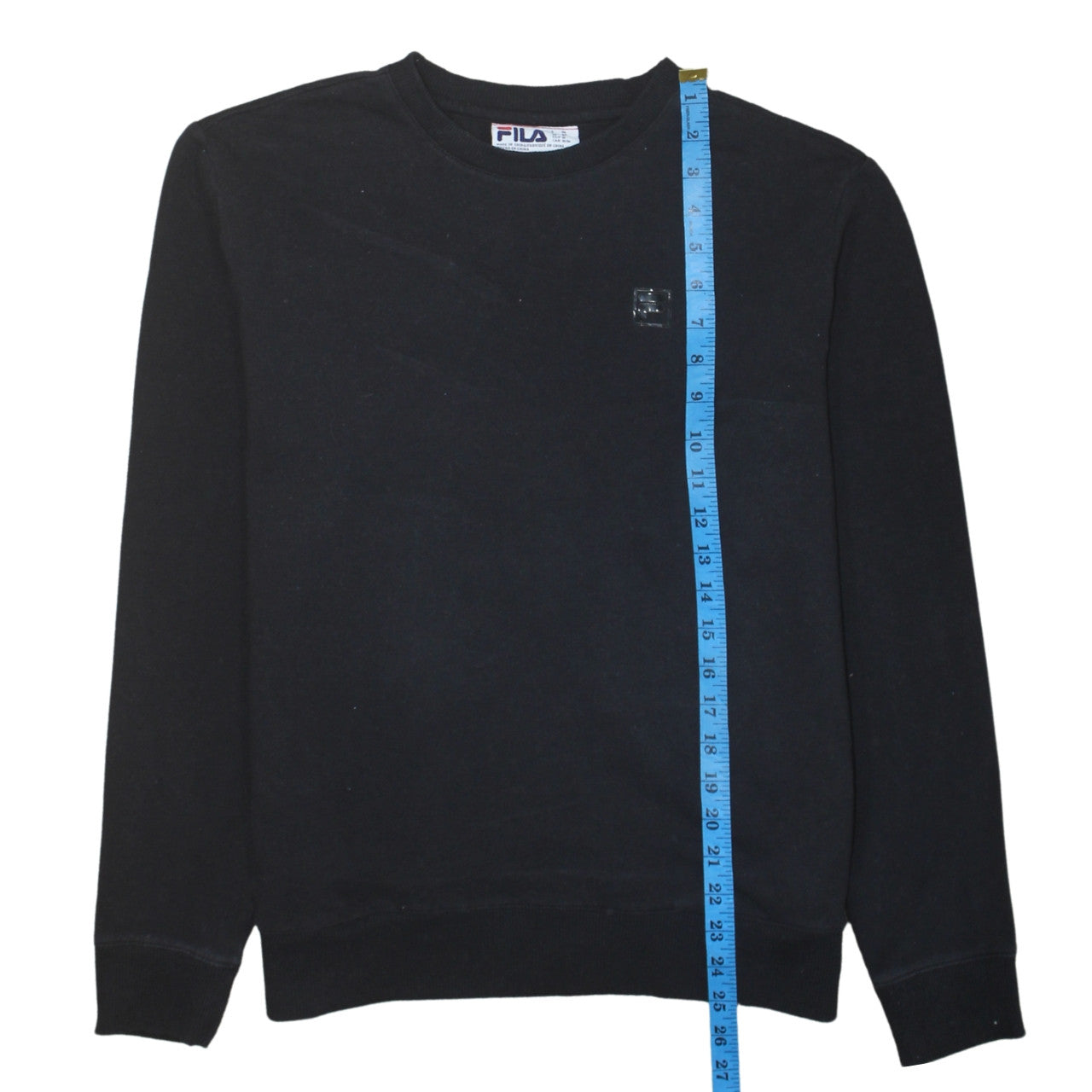 FILA Men's Black Crew Neck Pullover Sweatshirt Size M