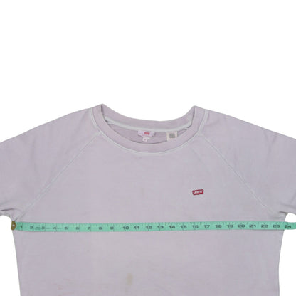 Levi's Women's Light Purple Crew Neck Pullover Sweatshirt M