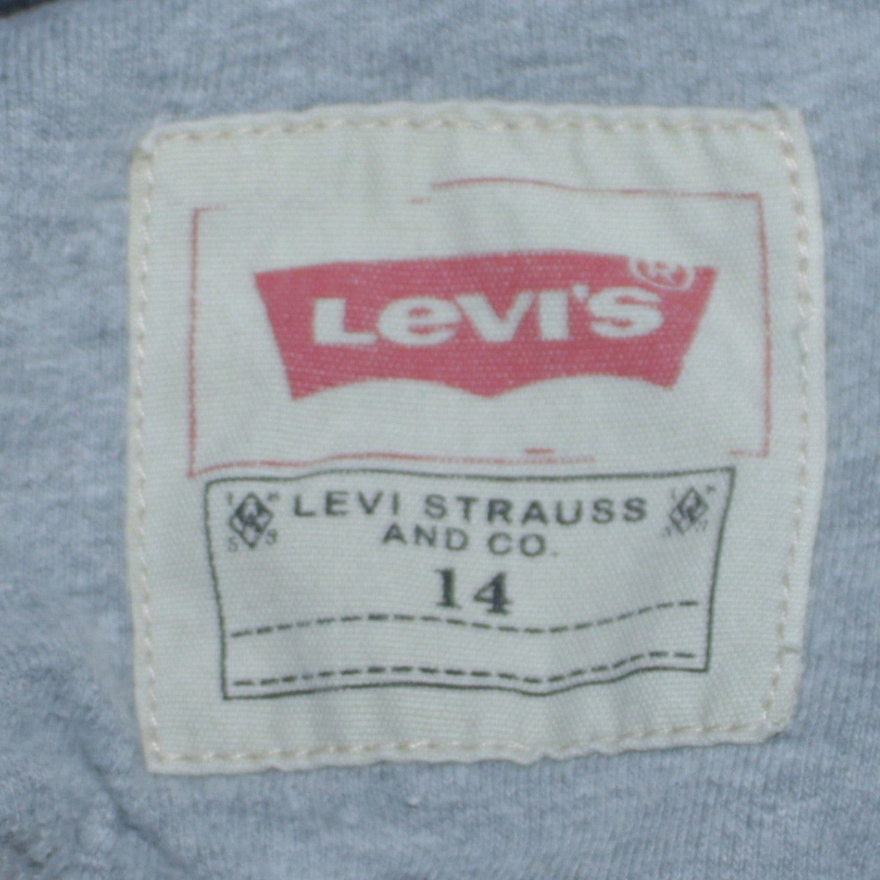 Levi's Boys Grey Full Zip Fleece Sweatshirt Size 14 Years