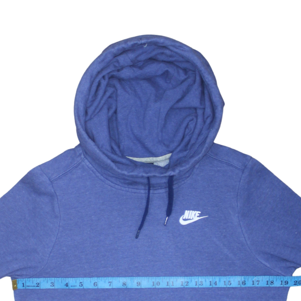 Nike Men's Blue Pullover Hoodie XS Cotton Blend Athletic Fit