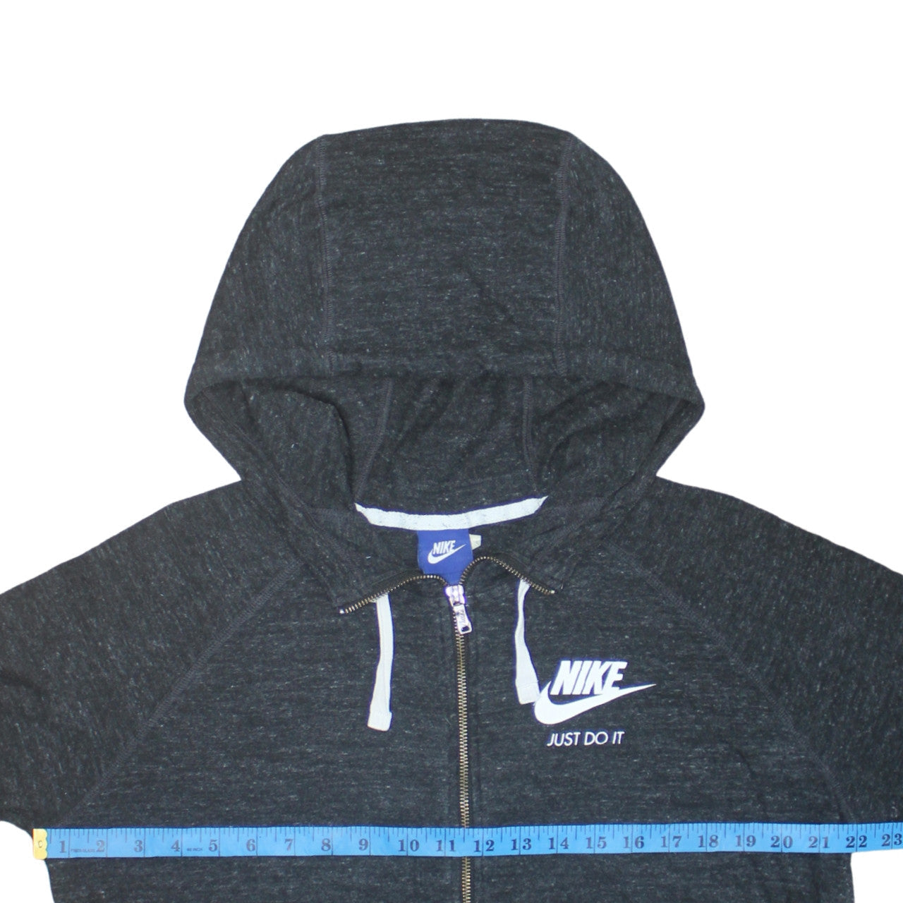 Nike Men's Black XL Full Zip Hoodie Just Do It Logo Sportswear