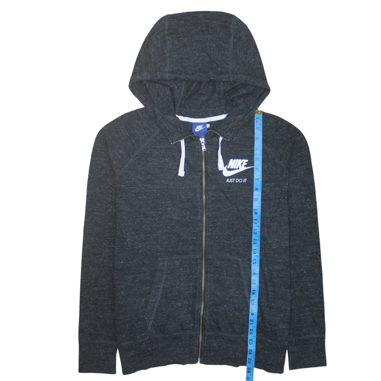 Nike Men's Black XL Full Zip Hoodie Just Do It Logo Sportswear