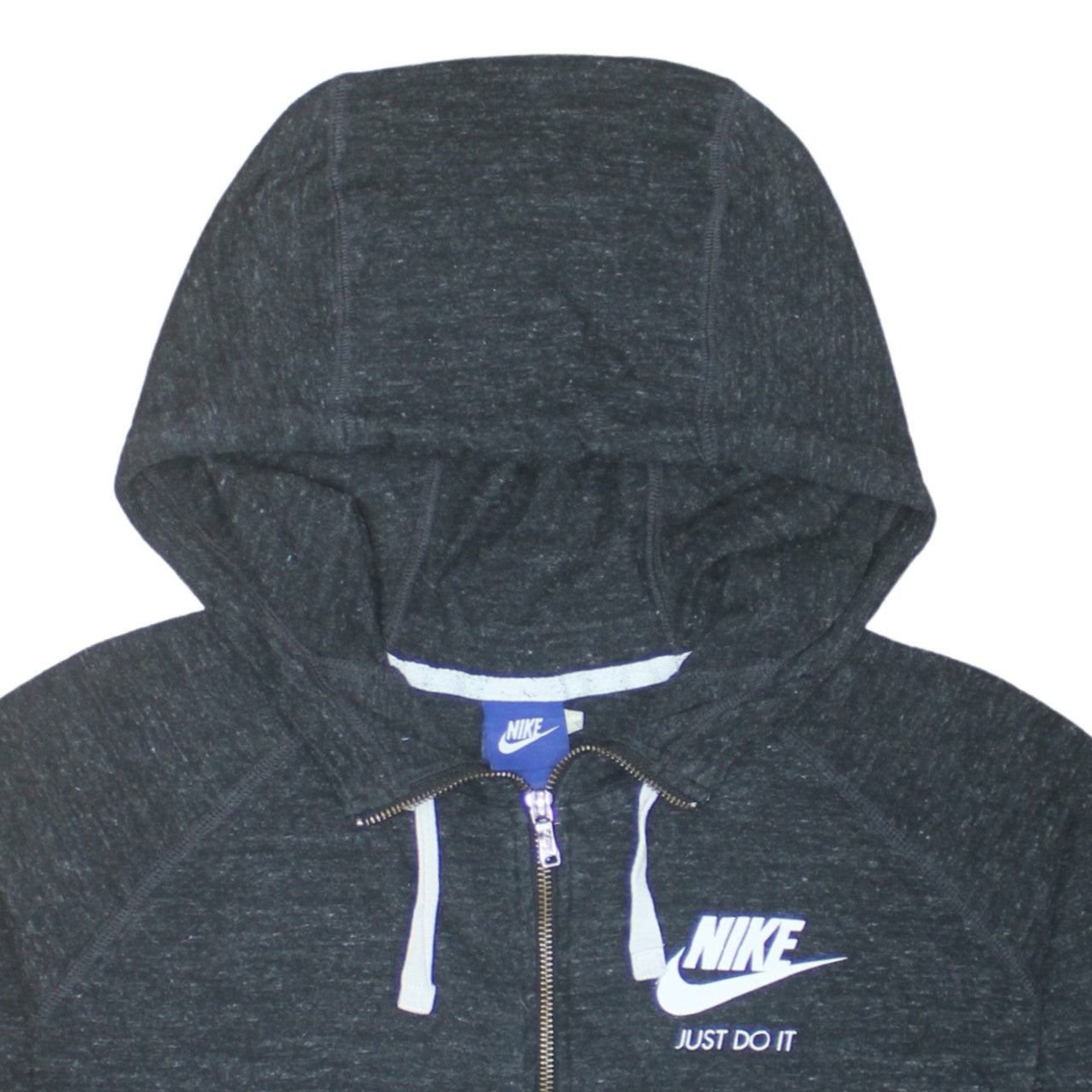 Nike Men's Black XL Full Zip Hoodie Just Do It Logo Sportswear