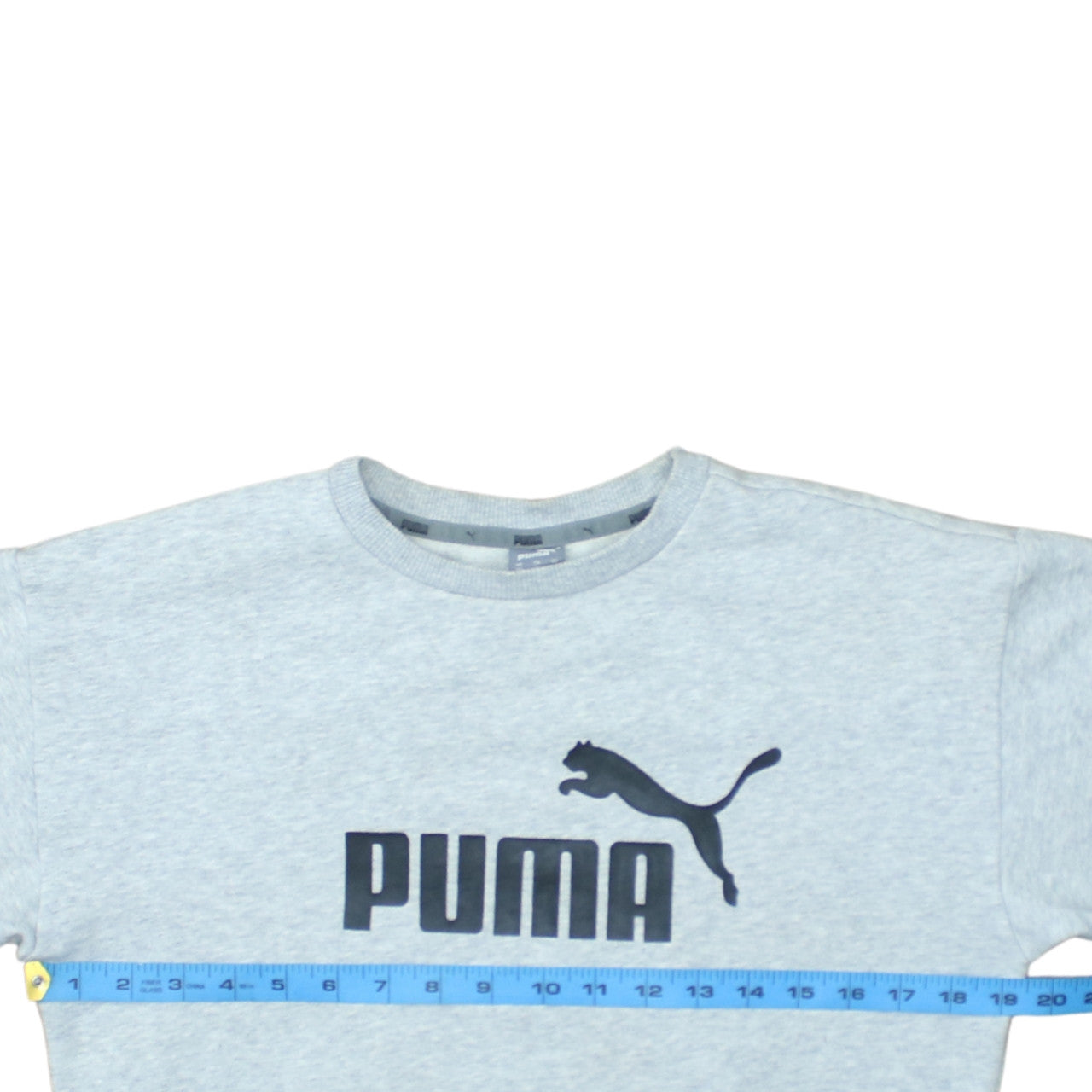 Puma Womens Grey Crew Neck Pullover Sweatshirt Size XS