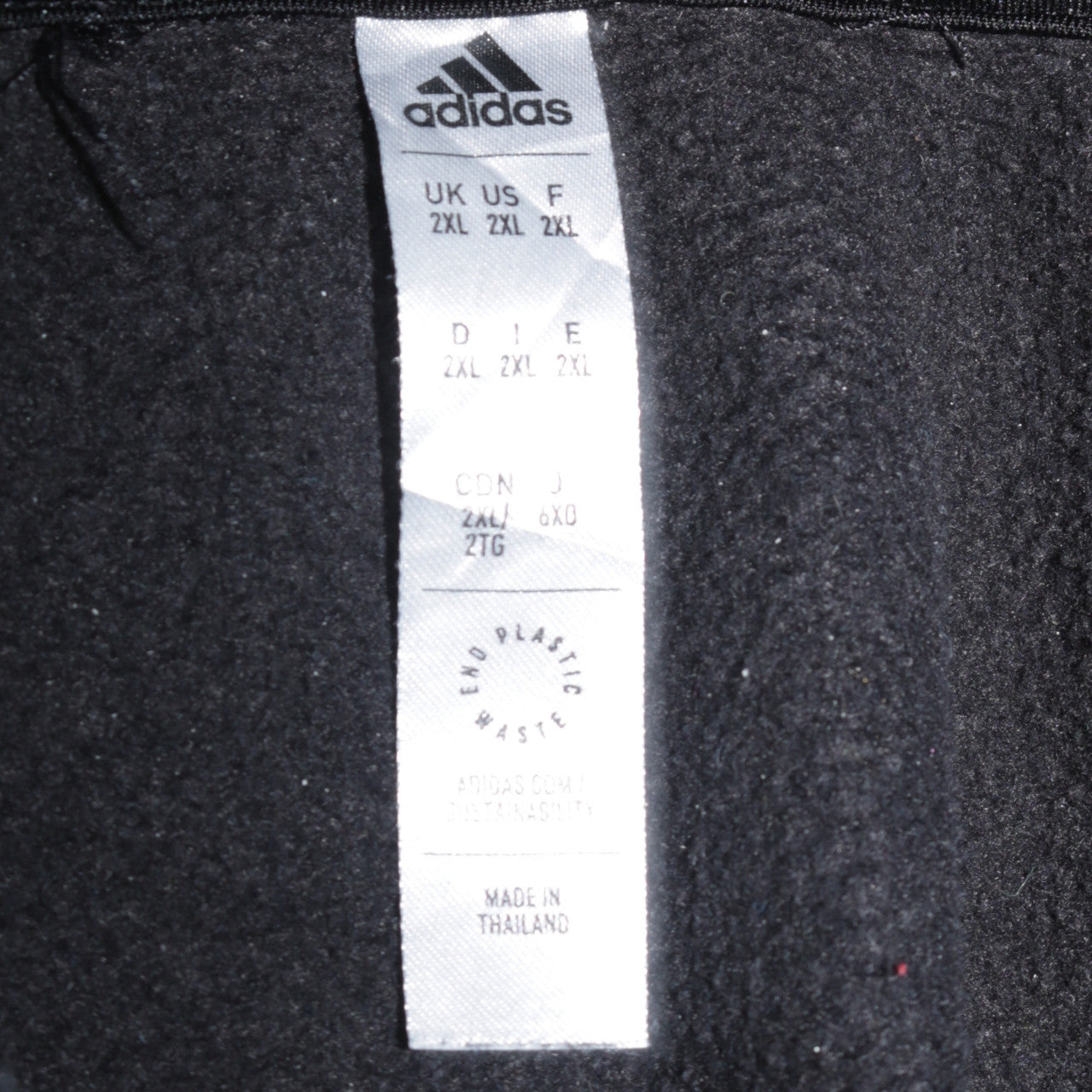 Adidas Men's Black 2XL Pullover Hoodie with Logo Embroidery