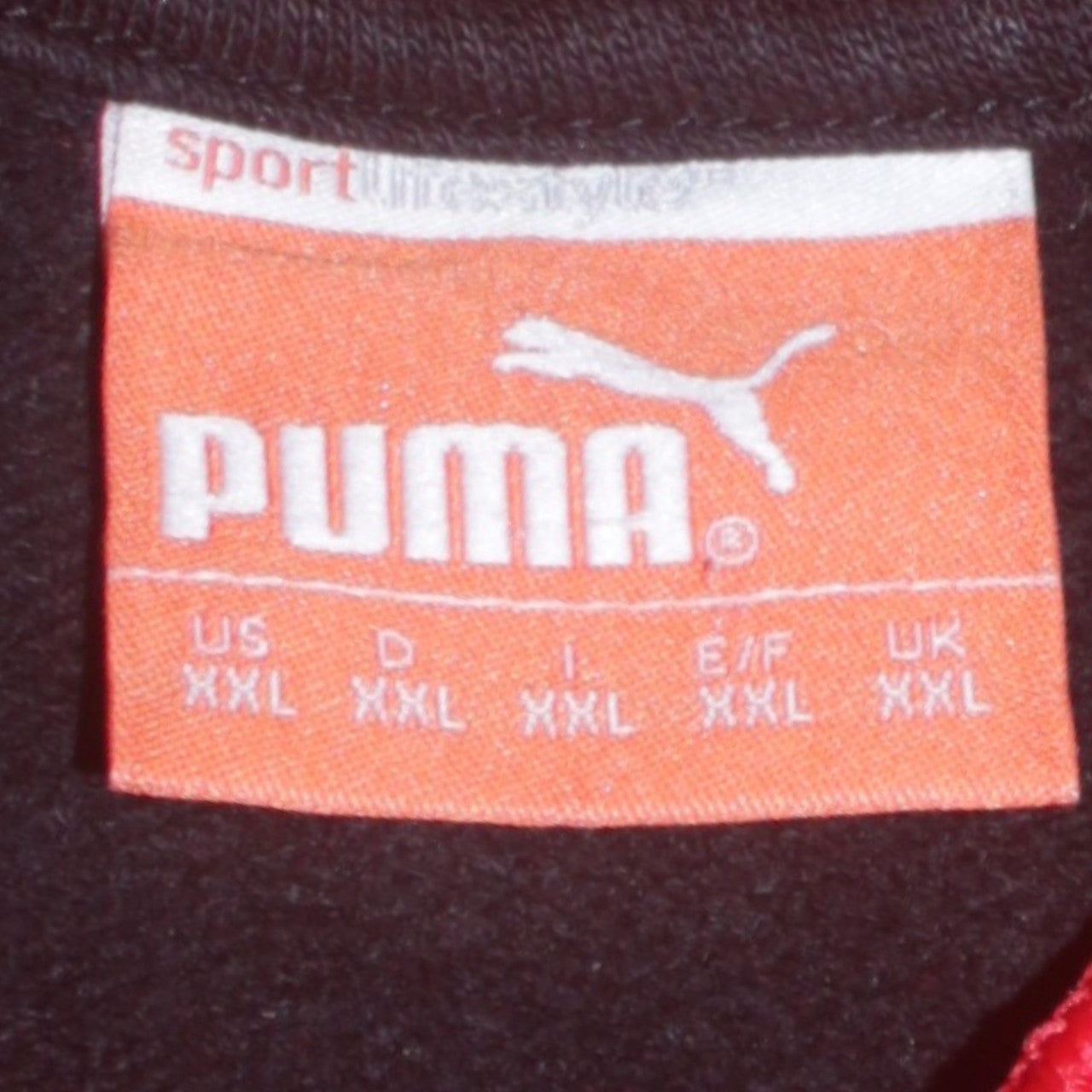 Puma Mens Red 2XL Pullover Hoodie Scorpions Sportswear