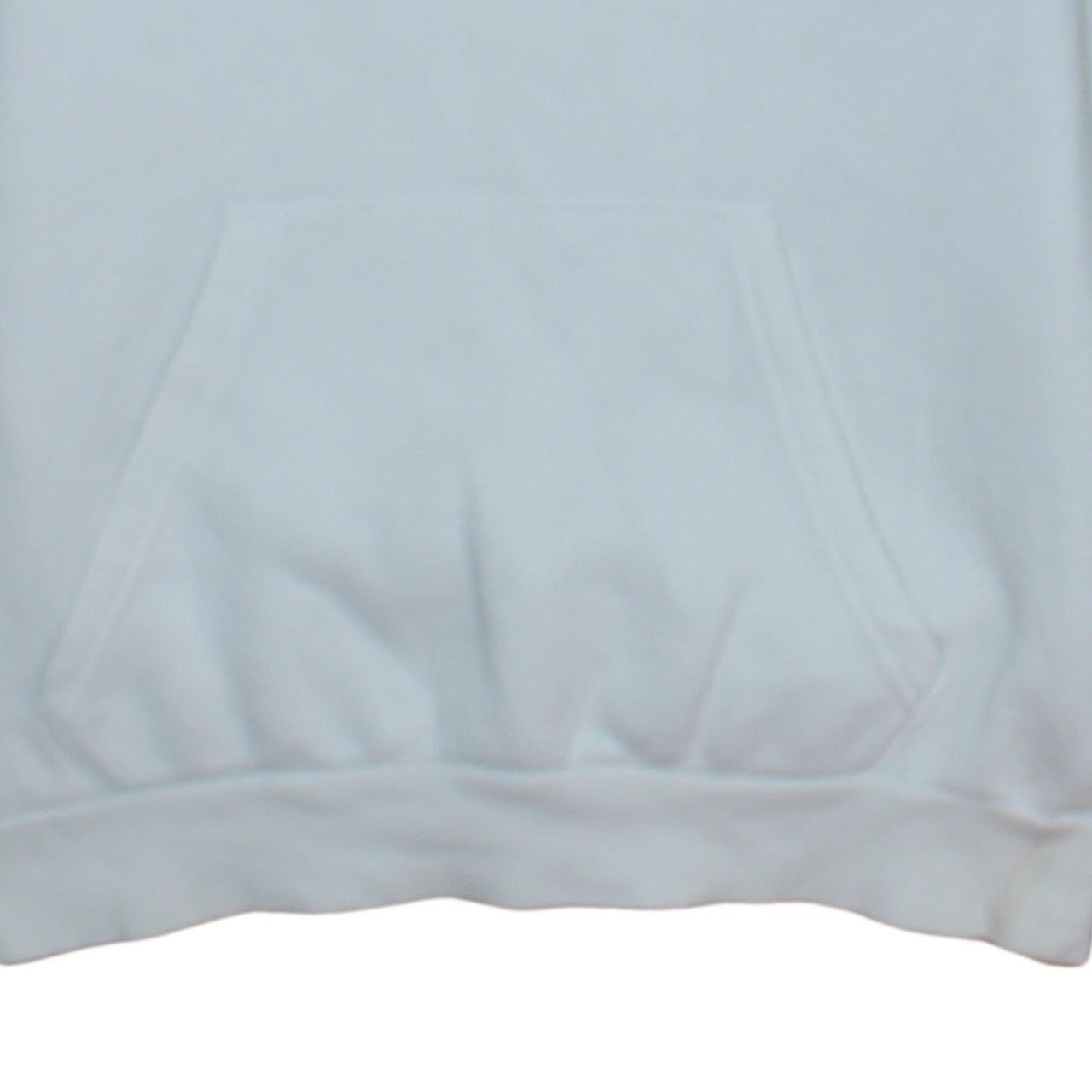 Adidas Men's White Small Pullover Hoodie with Logo Detail