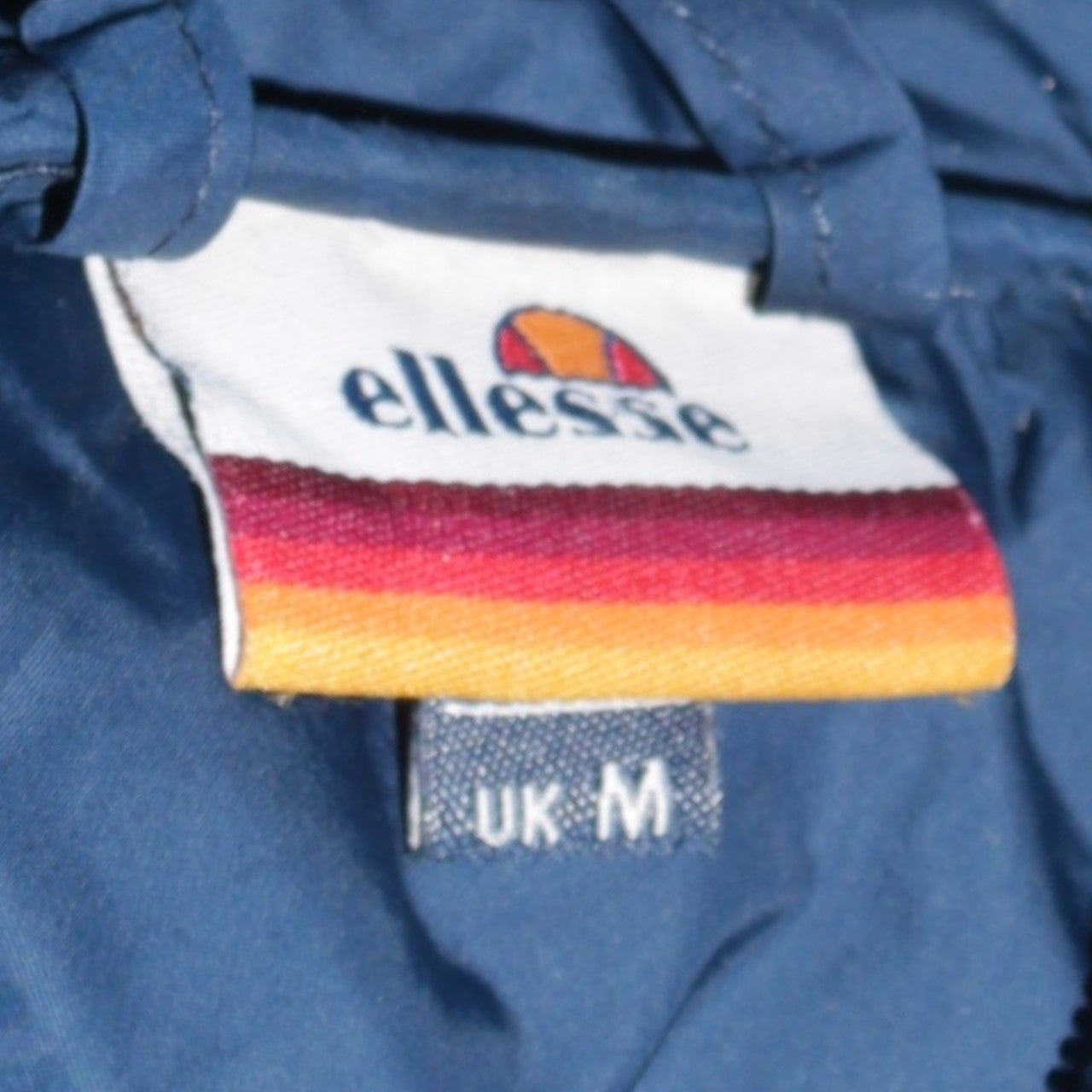Ellesse Men Blue Hooded Puffer Jacket M Regular Fit Quilted Zip-Up