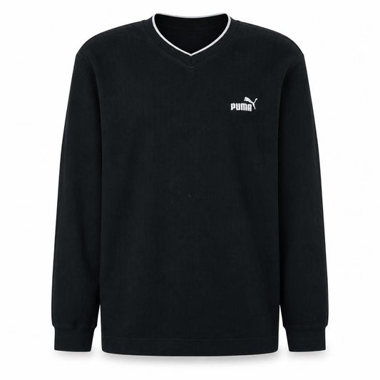 Puma Men's Black V-Neck Pullover Sweatshirt Size M