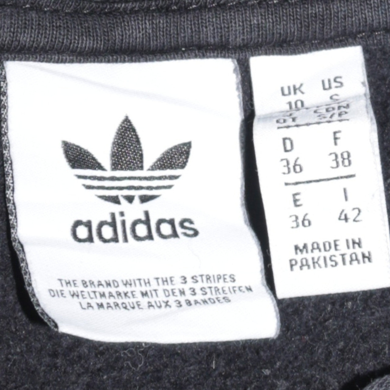 Adidas Womens Black 1/4 Zip Hoodie Sweatshirt Size 10 Cotton