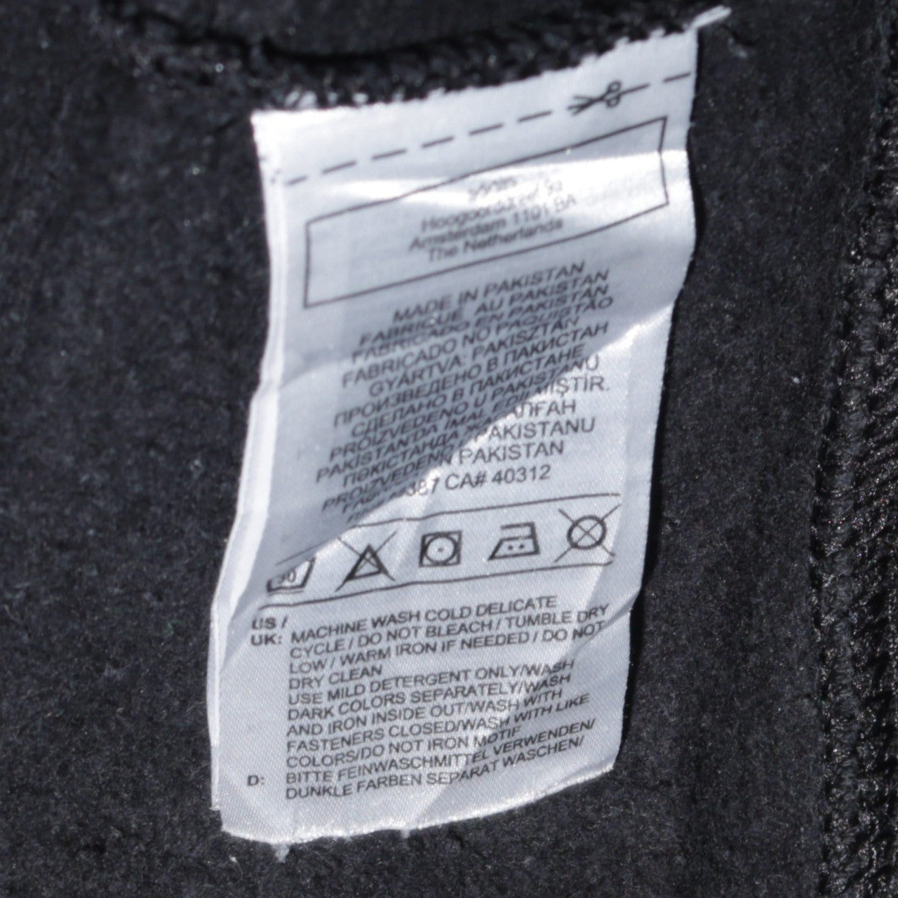Adidas Womens Black 1/4 Zip Hoodie Sweatshirt Size 10 Cotton