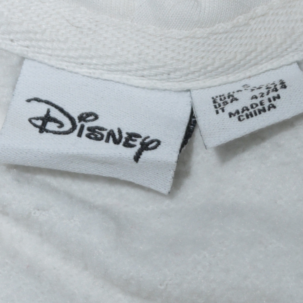 Disney Primark Women White Stitch Pullover Hoodie Size S