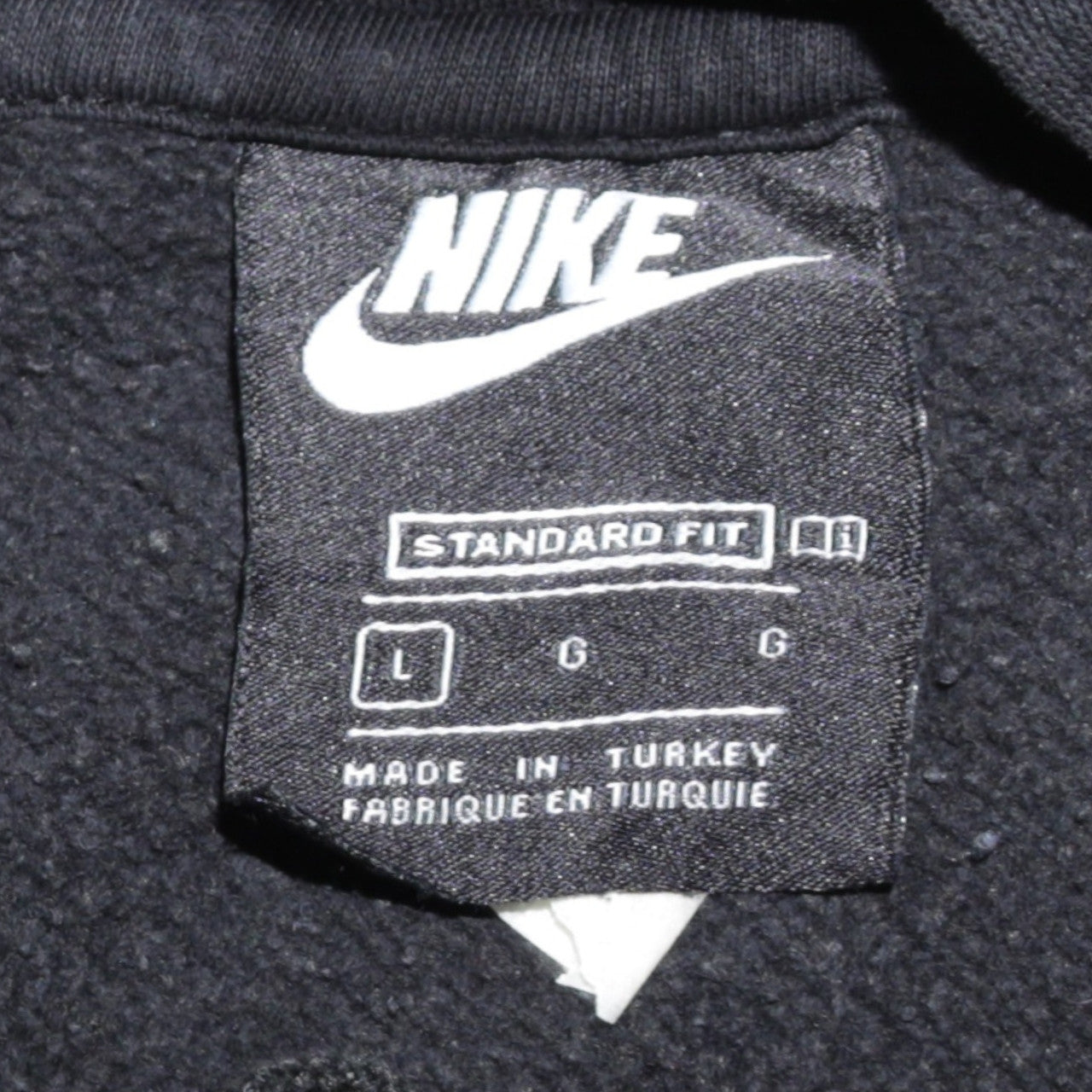Nike Men's Black L Pullover Hoodie Fleece Sportswear