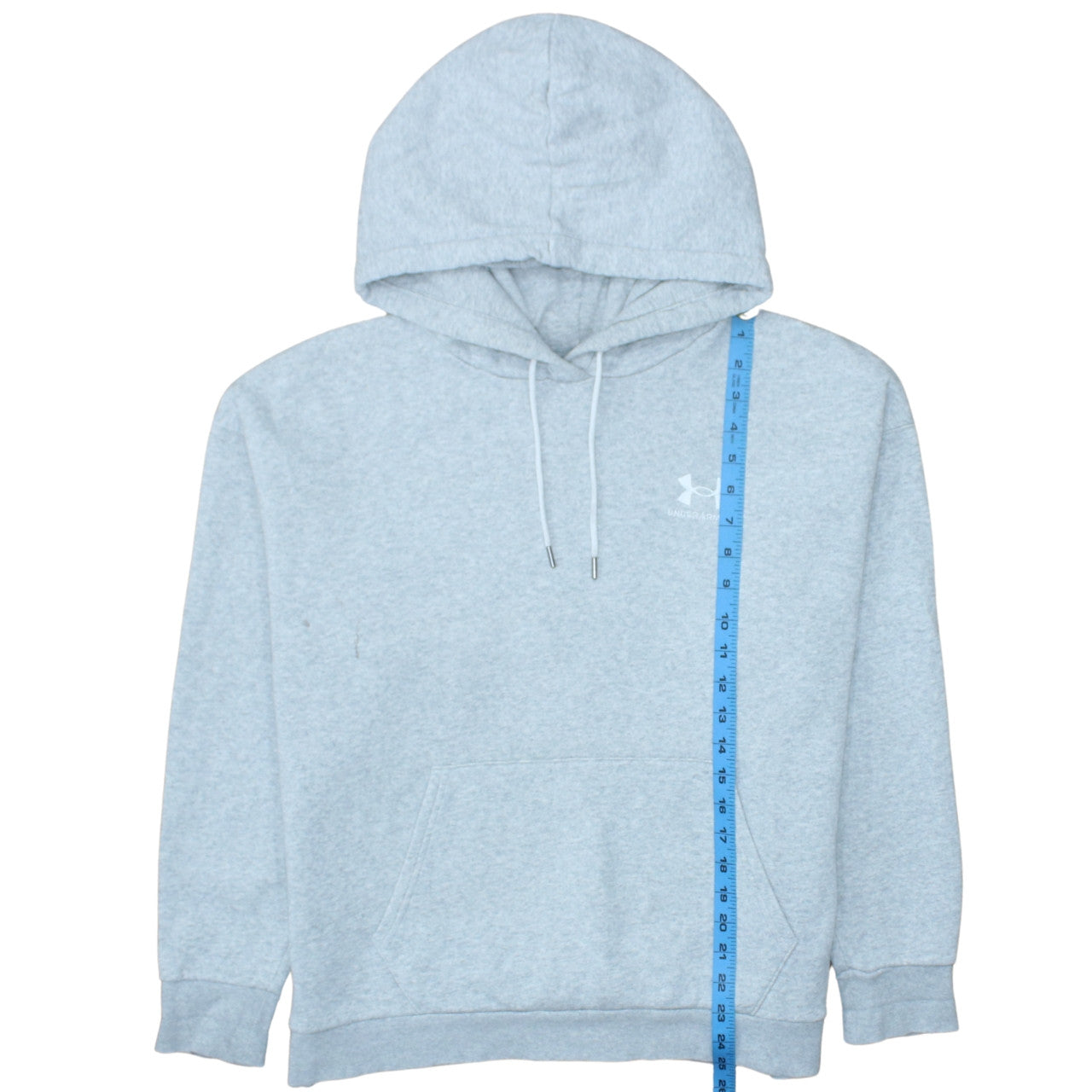 Under Armour Men’s Grey Pullover Hoodie Size L Regular Fit Fleece