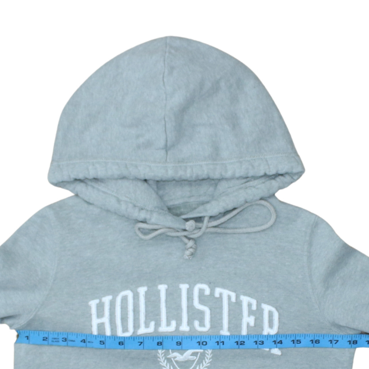 Hollister Womens Grey Pullover Hoodie XS Cotton Blend Casual