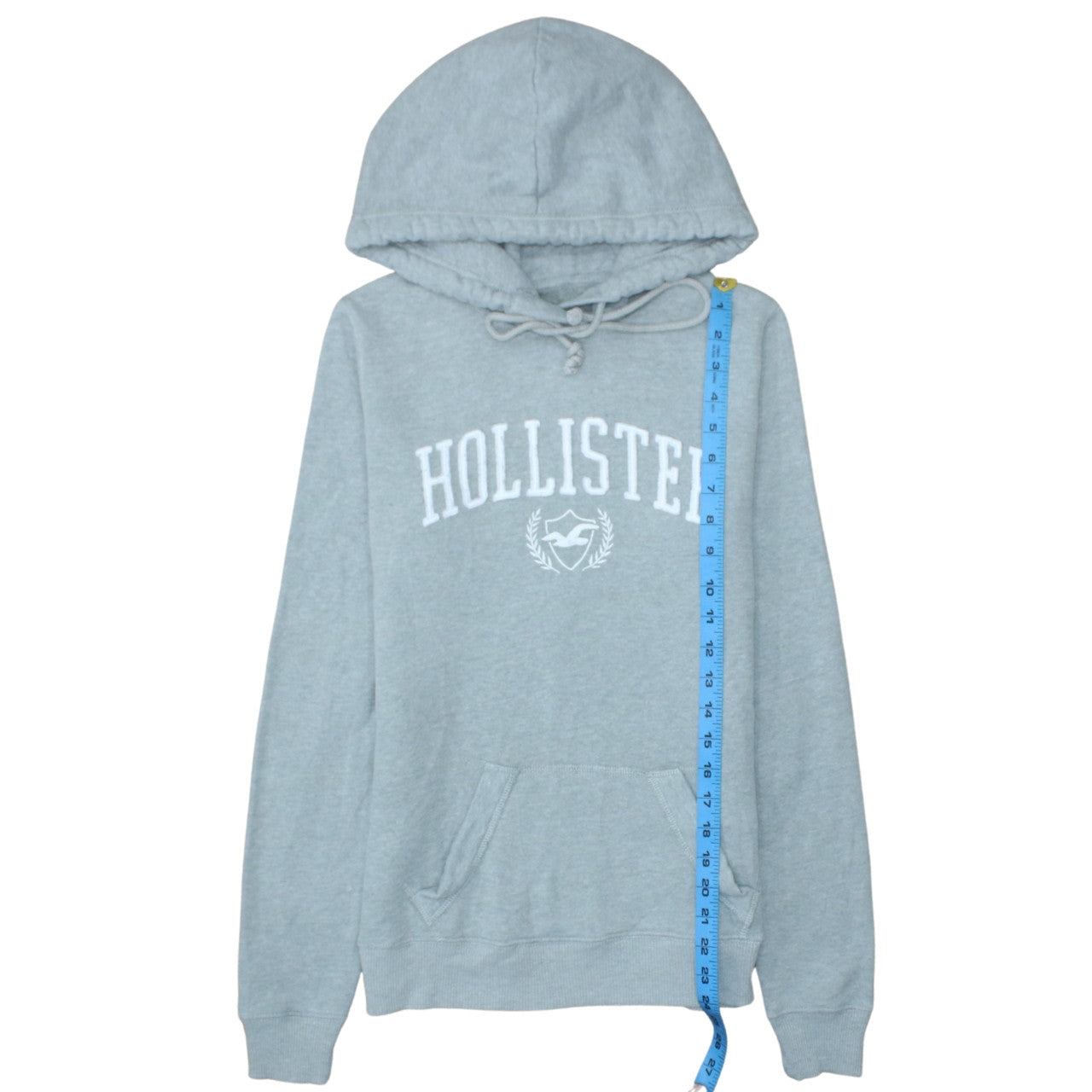 Hollister Womens Grey Pullover Hoodie XS Cotton Blend Casual