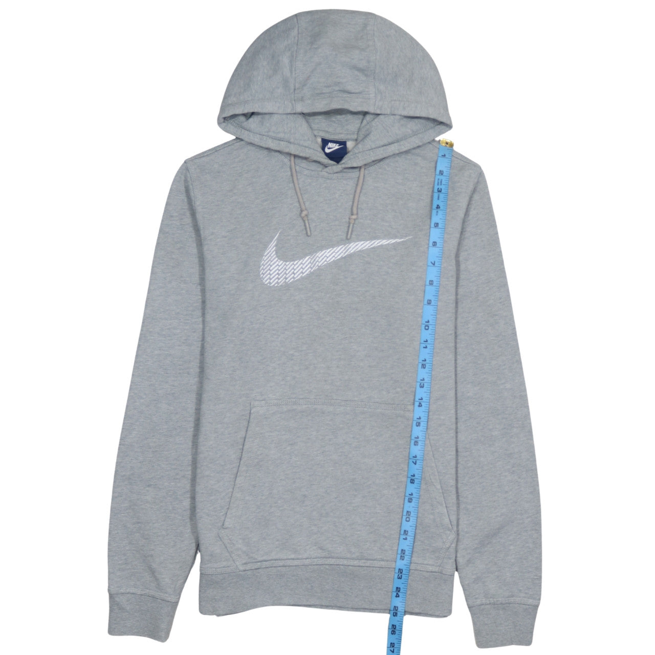 Nike Men's Grey Pullover Hoodie Size S Regular Fit Sports Fleece