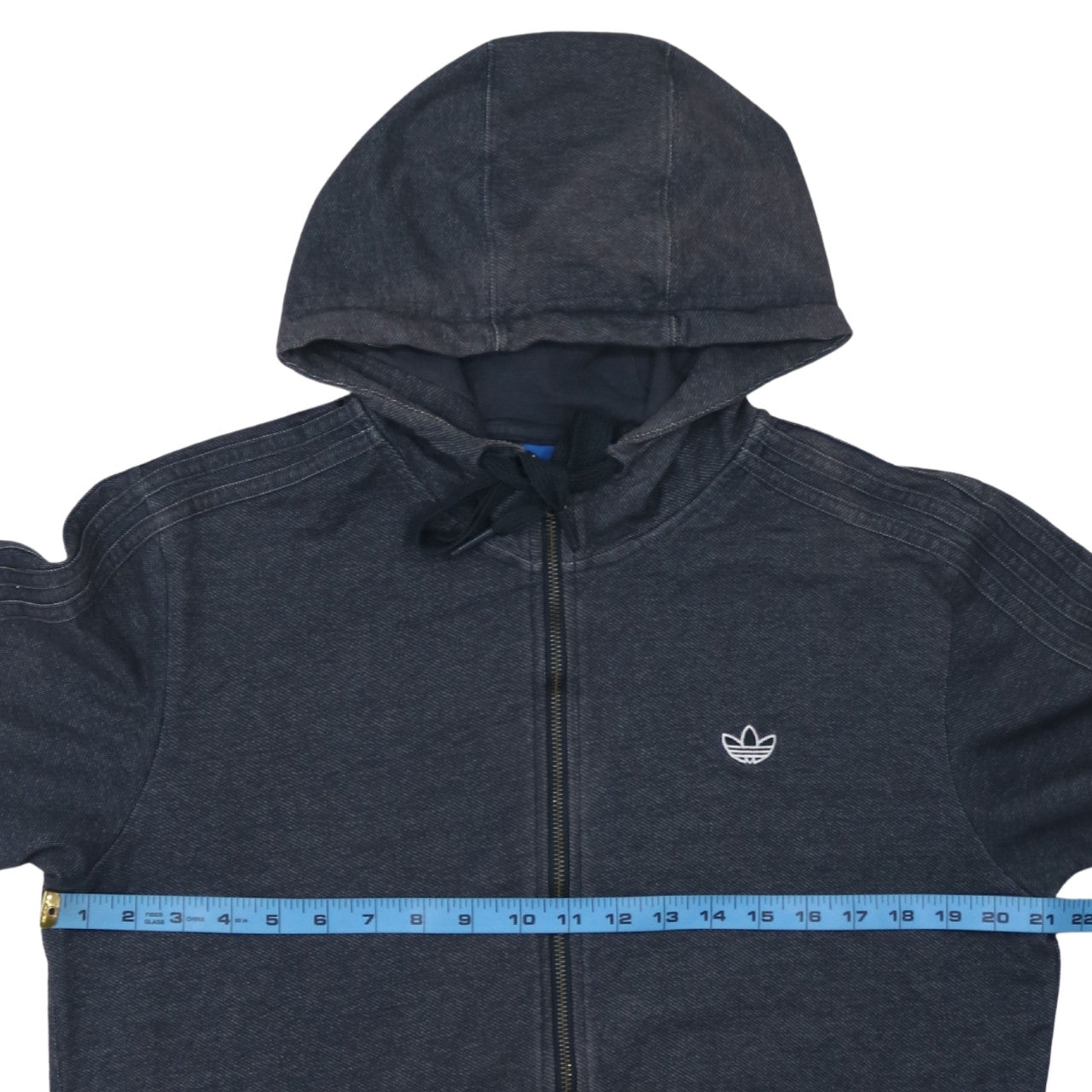 adidas Men’s Black Full Zip Hoodie L Regular Fit Sportswear