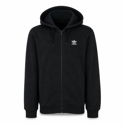 Adidas Men's Black Full Zip Hoodie XS Logo Fleece Sweatshirt