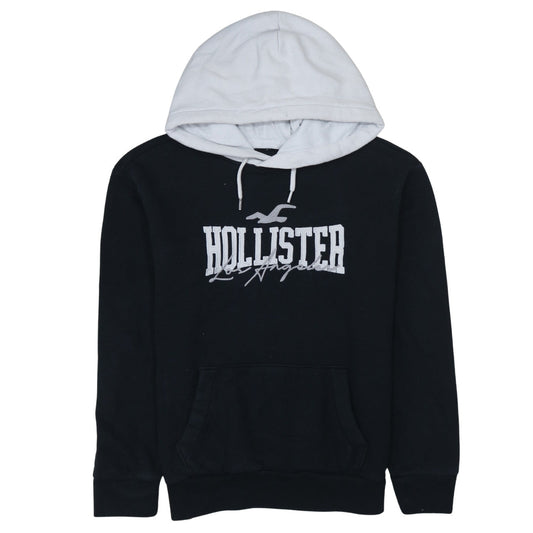 Hollister Women’s Black and White Pullover Hoodie XS