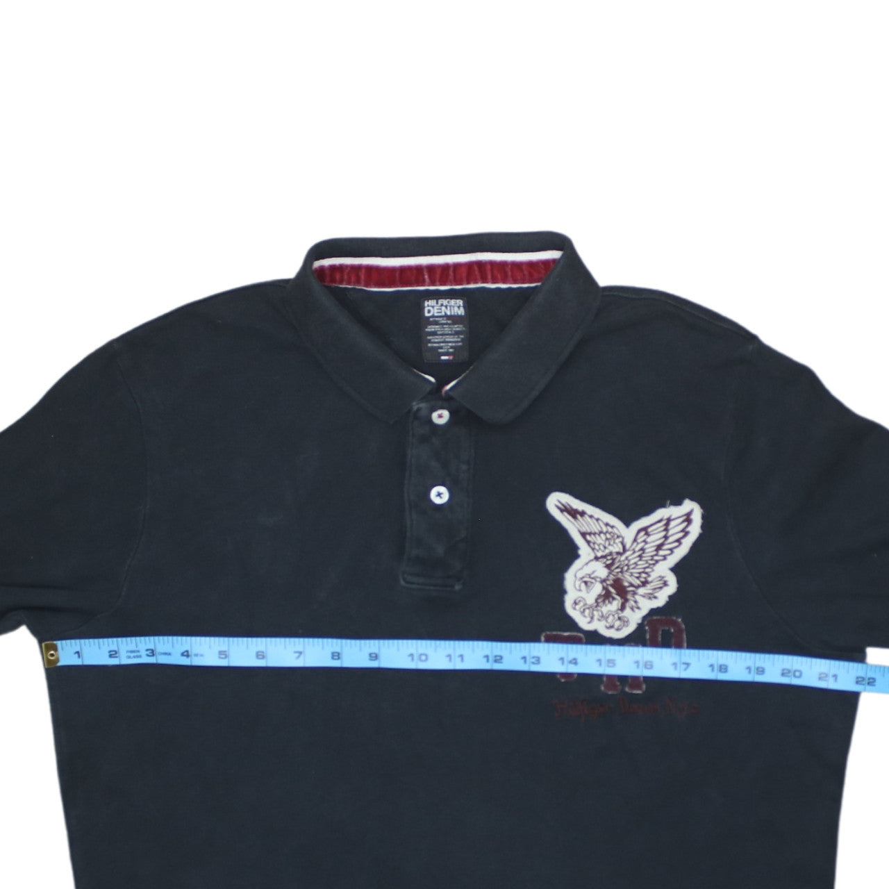 Tommy Hilfiger Men's Black Long Sleeve Polo Shirt Size M