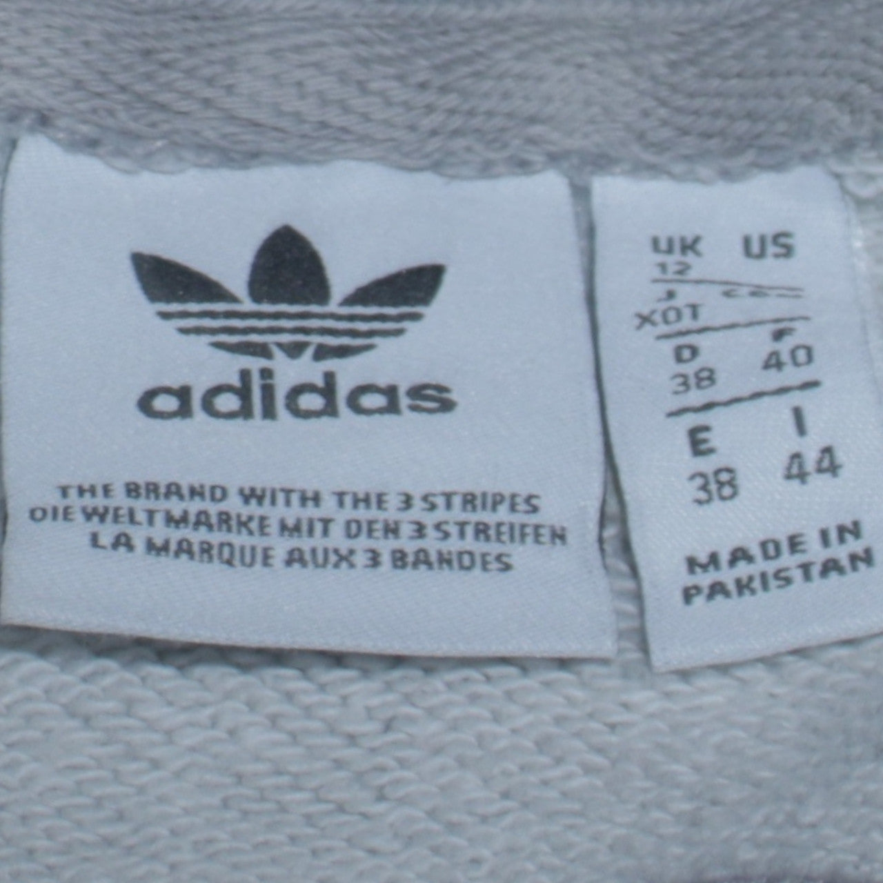 Adidas Womens Grey Hooded Pullover Hoodie UK 12
