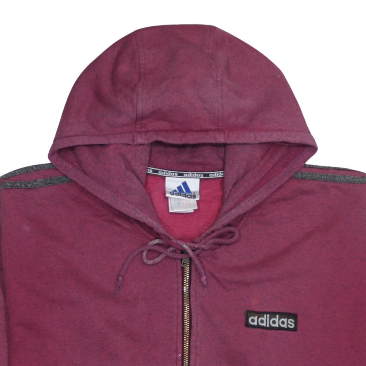 Adidas Men’s Purple Full Zip Hoodie Size M Fleece Casual Sportswear
