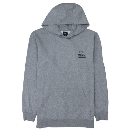 Vans Mens Grey Pullover Hoodie Large Graphic Print Skate Style