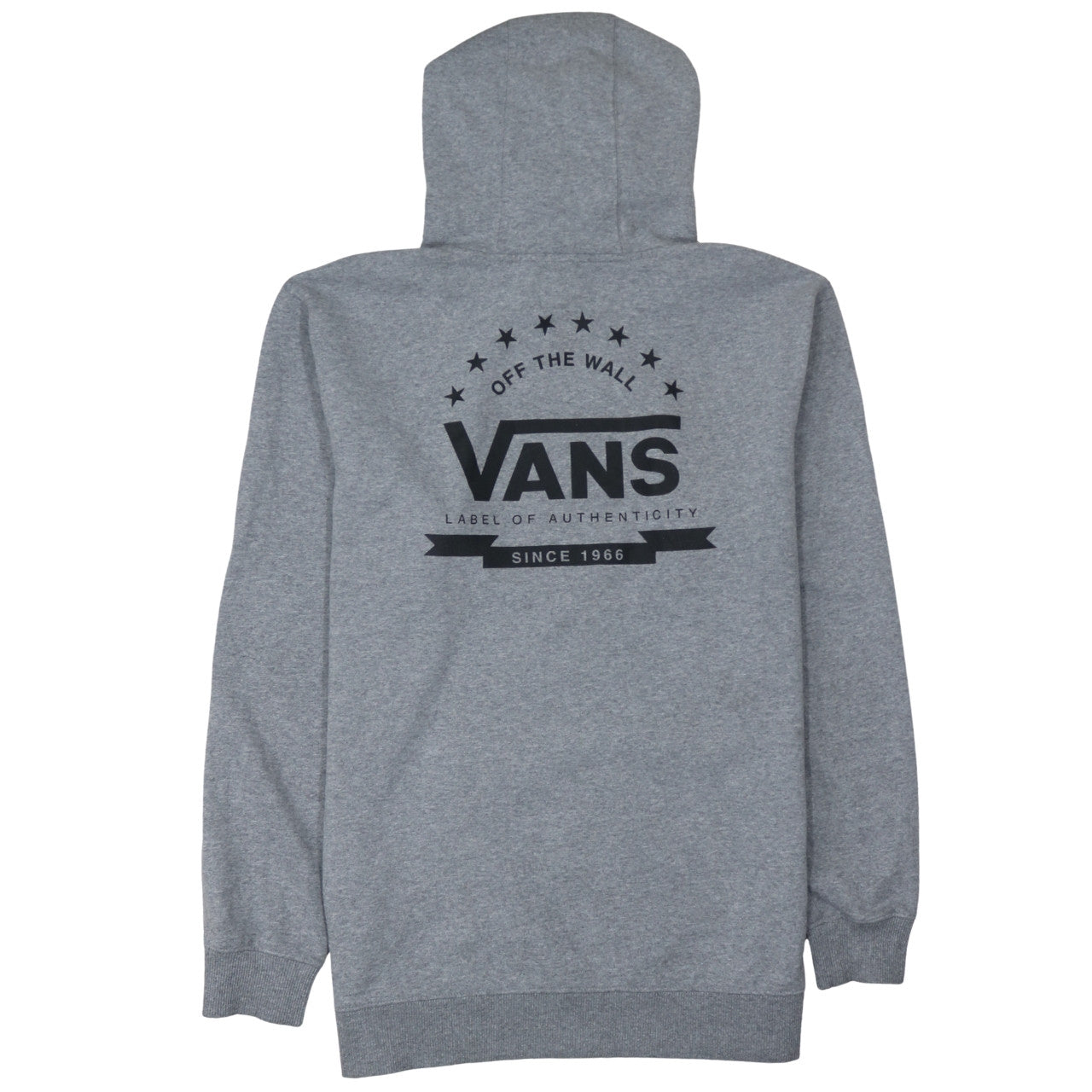 Vans Mens Grey Pullover Hoodie Large Graphic Print Skate Style