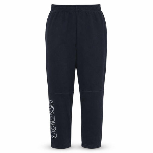 Front view of adidas Men's Black Jogger Trousers, size S, Comfortable Casual