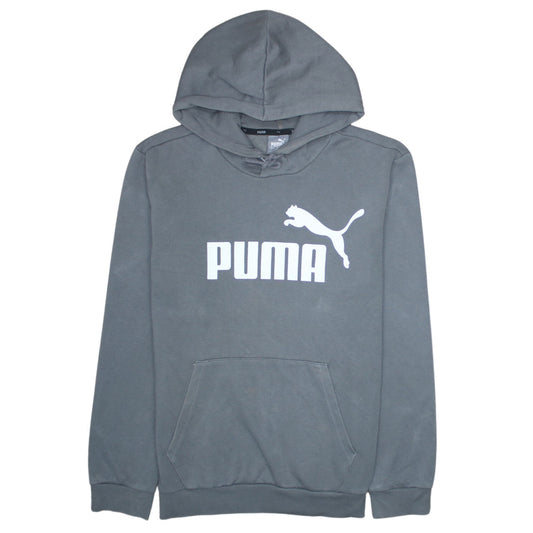 Puma Mens Grey Pullover Hoodie Small Regular Fit Sports Style
