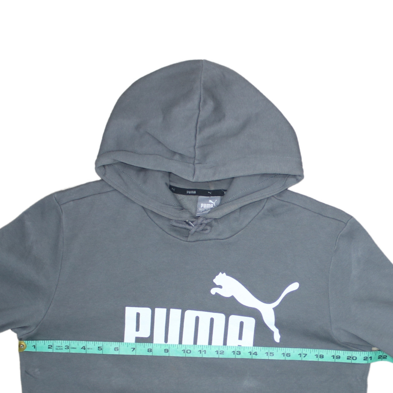 Puma Mens Grey Pullover Hoodie Small Regular Fit Sports Style