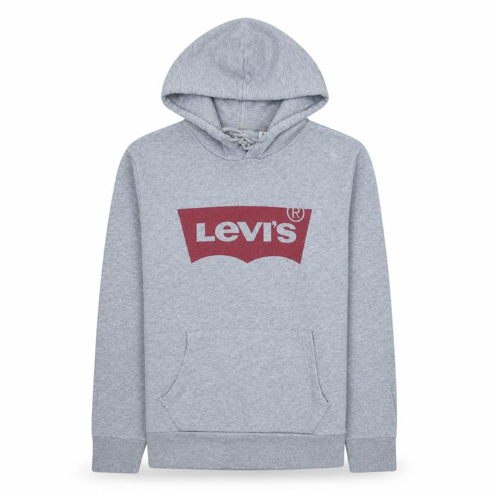 Levi's Men's Grey Pullover Hoodie S Logo Graphic Sweatshirt