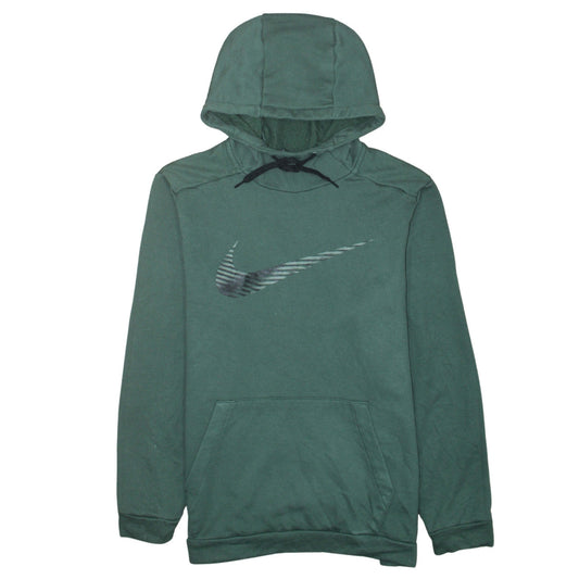 Nike Men's Green Pullover Hoodie L Dri-Fit Graphic Sportswear