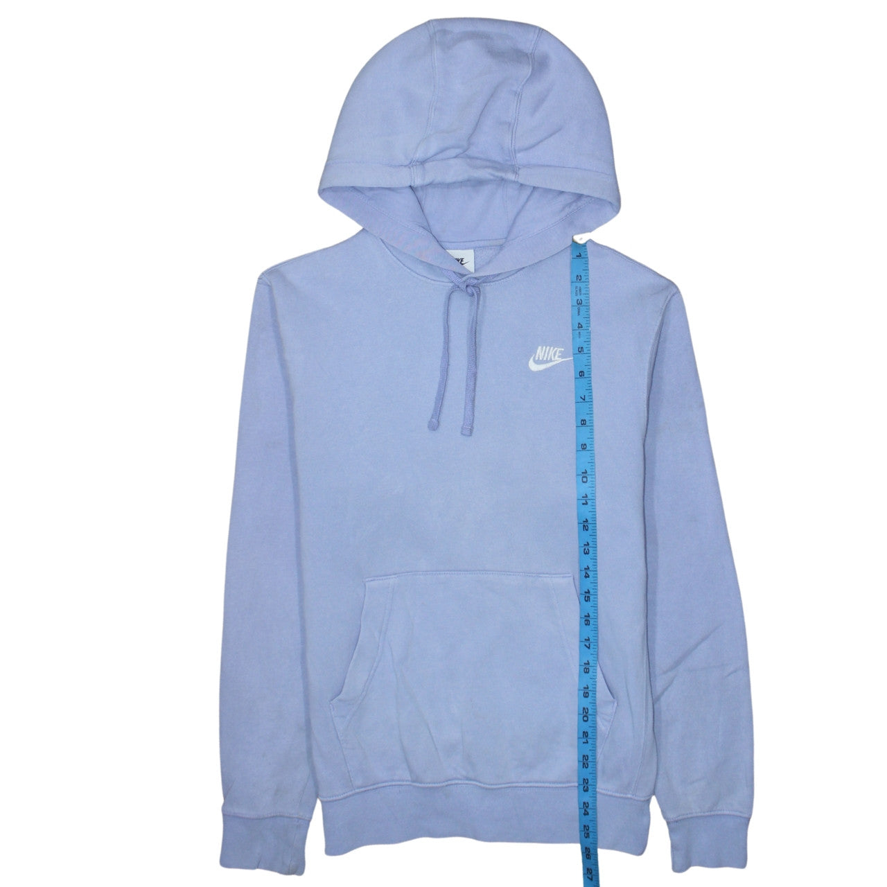Nike Women's Blue Pullover Hoodie XS Relaxed Fit Cotton Blend