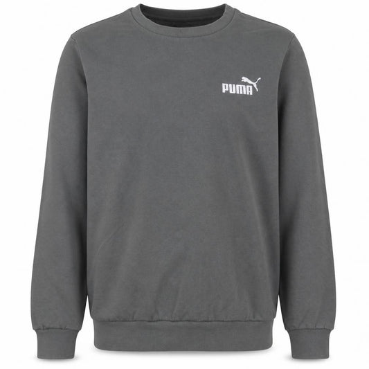 Puma Men's Grey XS Pullover Sweatshirt Crew Neck Logo Sportswear
