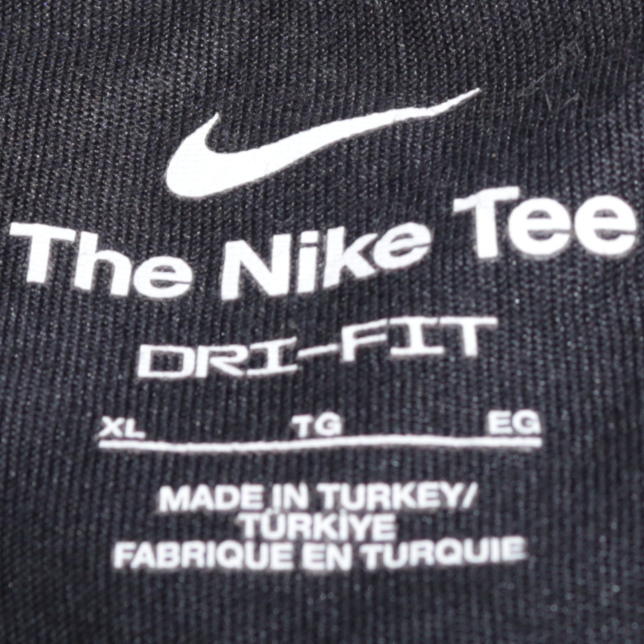 Nike Men's Black Dri-FIT Crew Neck Short Sleeve T-Shirt XL