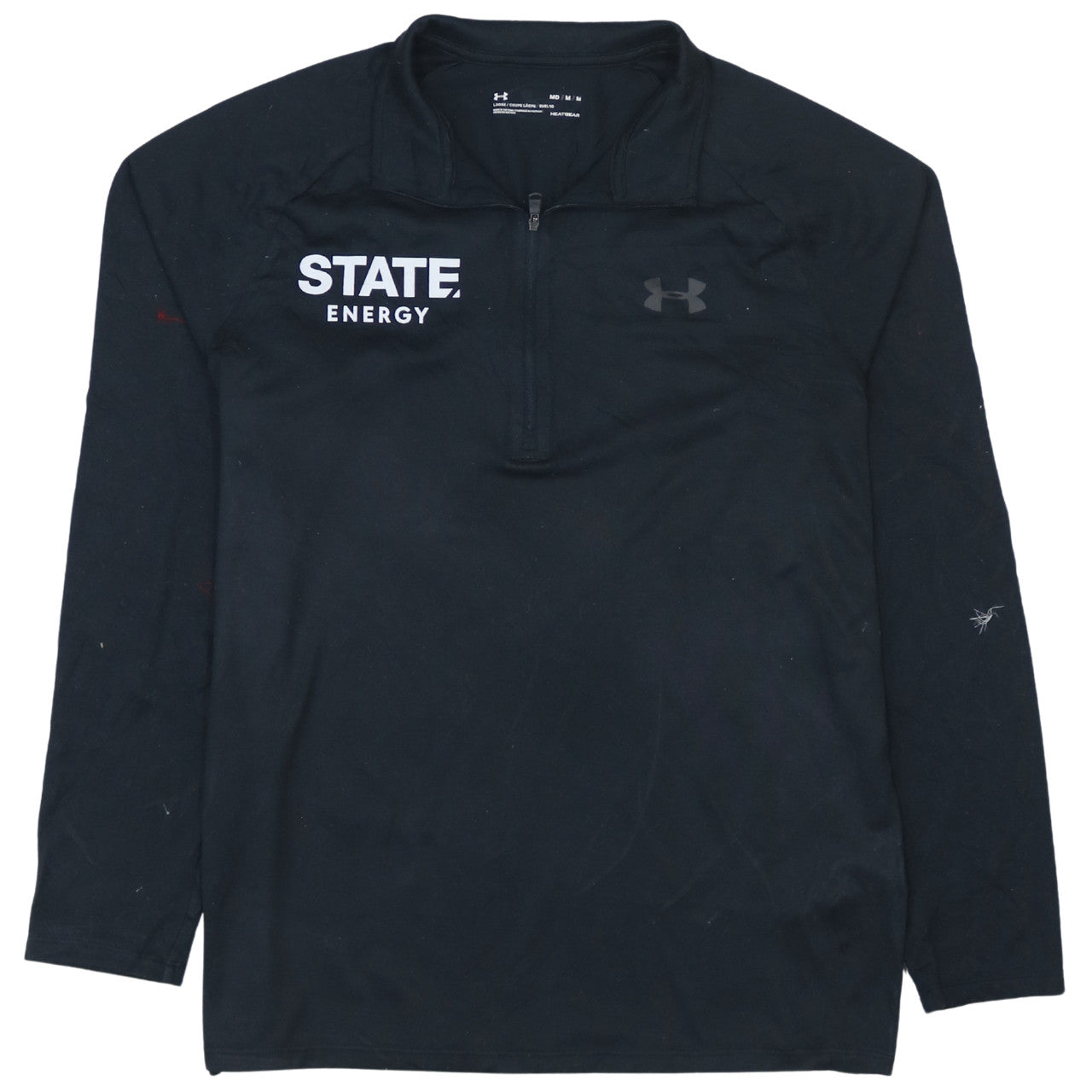 Under Armour Mens Black 1/4 Zip Long Sleeve Training Top Size M