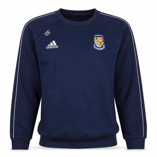 Adidas Men's Blue Pullover Sweatshirt Small Embroidered Sports Crest