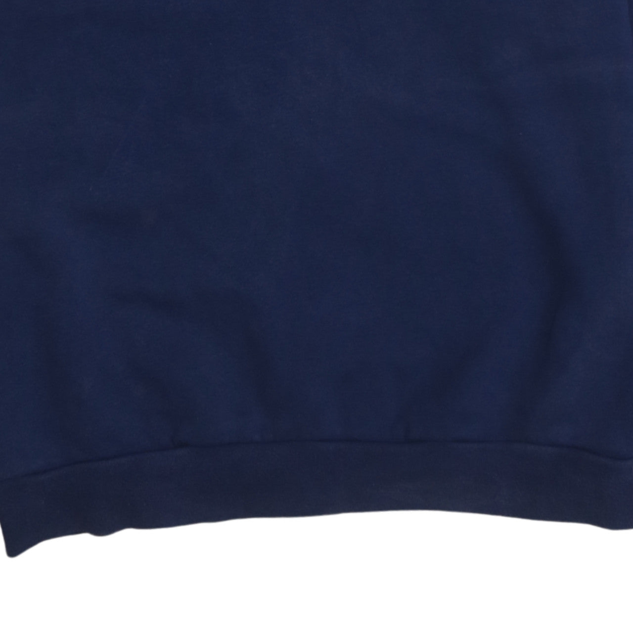 Adidas Men's Blue Pullover Sweatshirt Small Embroidered Sports Crest