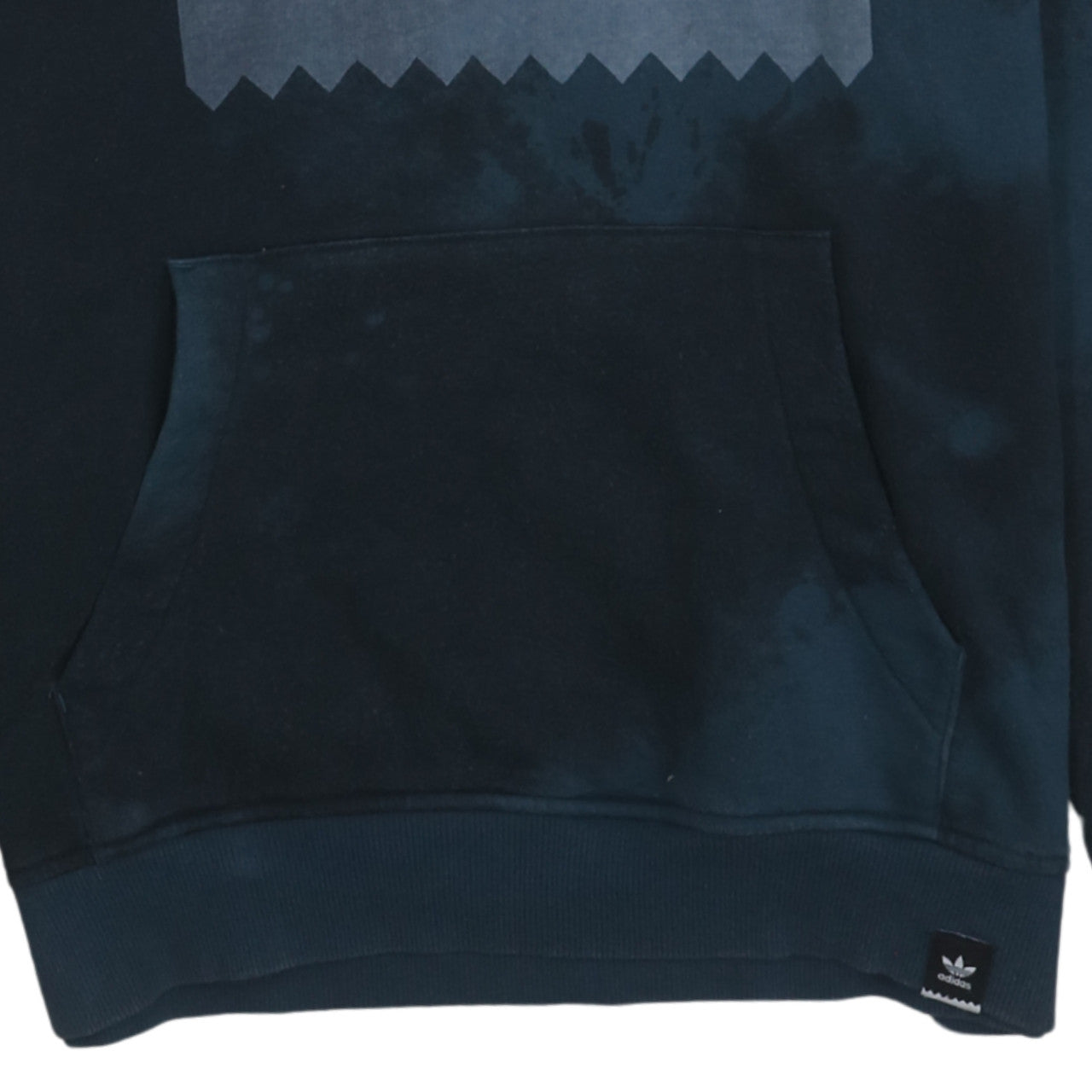 Adidas Men's Blue Pullover Hoodie Medium Graphic Print Fleece