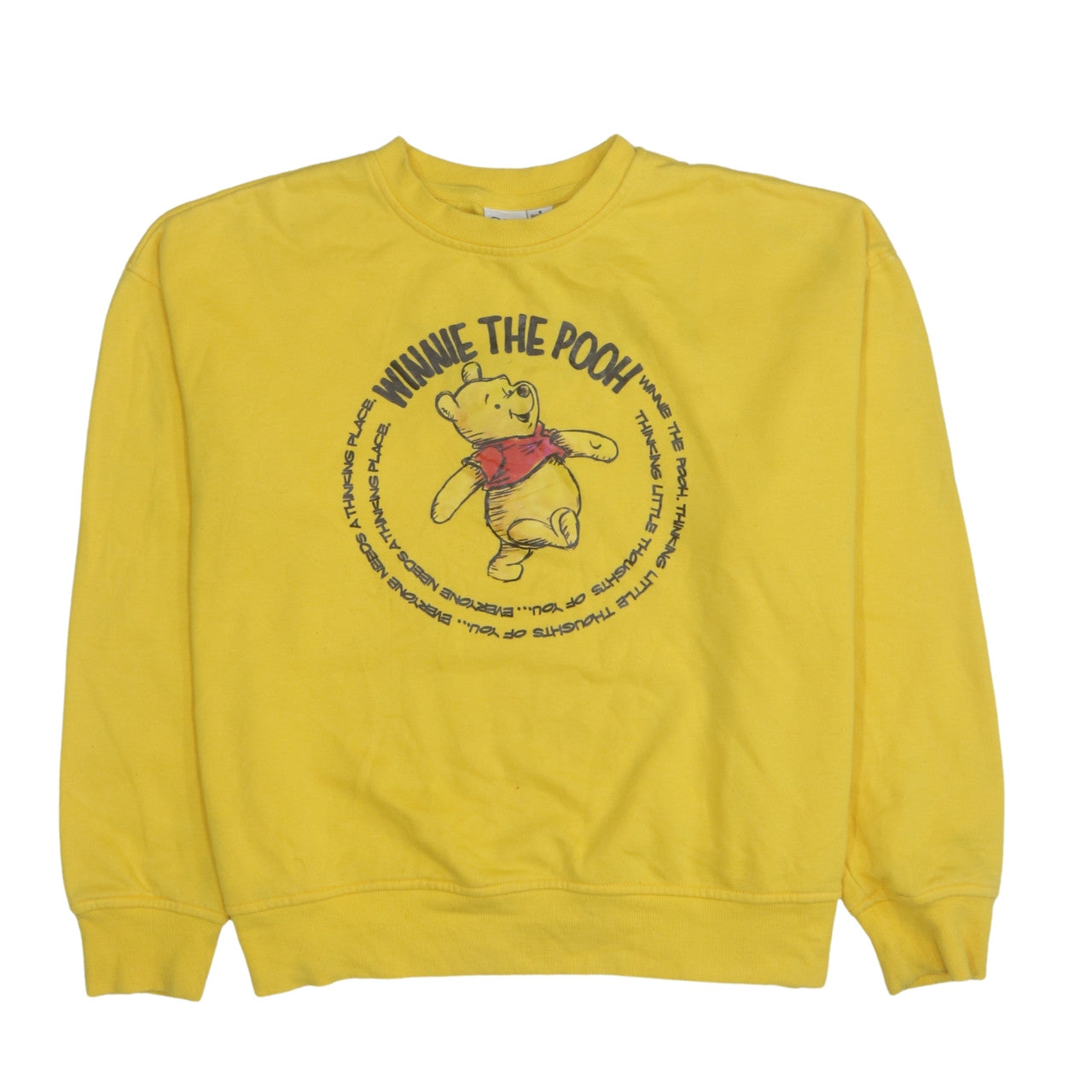 Disney Women’s Yellow Winnie the Pooh Sweatshirt UK 10/12