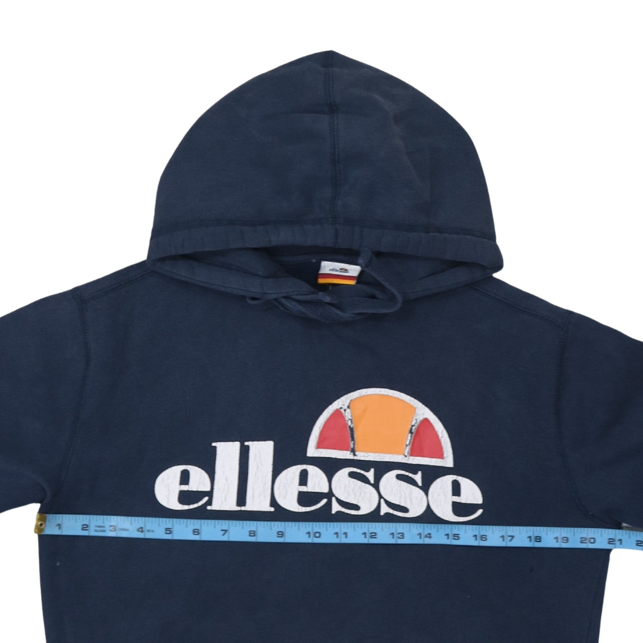 Ellesse Mens Blue Pullover Hoodie S Regular Fit Graphic Logo