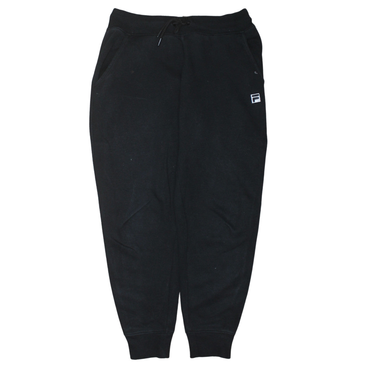 Fila Womens Black Small Jogger Sweatpants Cotton Blend Drawstring