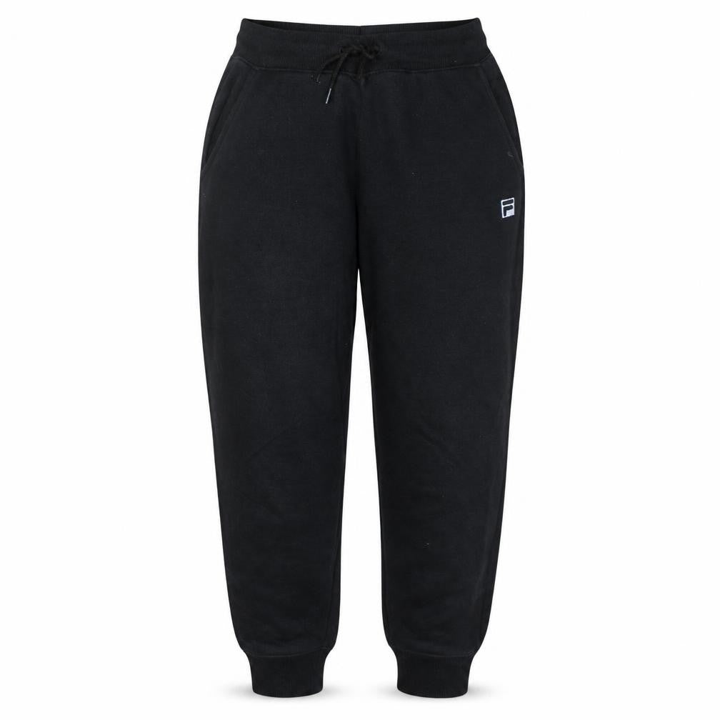 Fila Womens Black Small Jogger Sweatpants Cotton Blend Drawstring