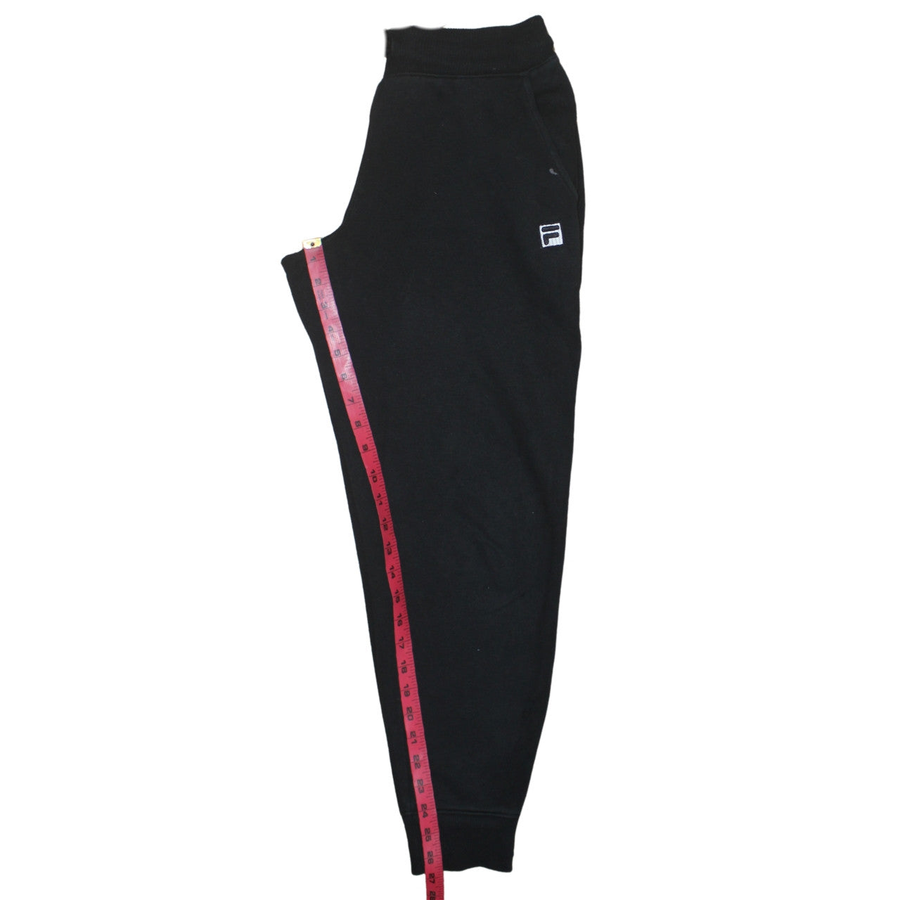 Fila Womens Black Small Jogger Sweatpants Cotton Blend Drawstring