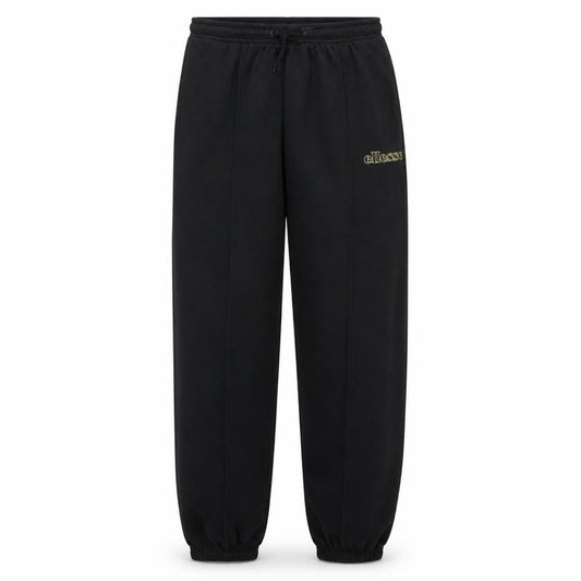 Front view of Ellesse Men's Black Fleece Sweatpants L Regular Fit Joggers