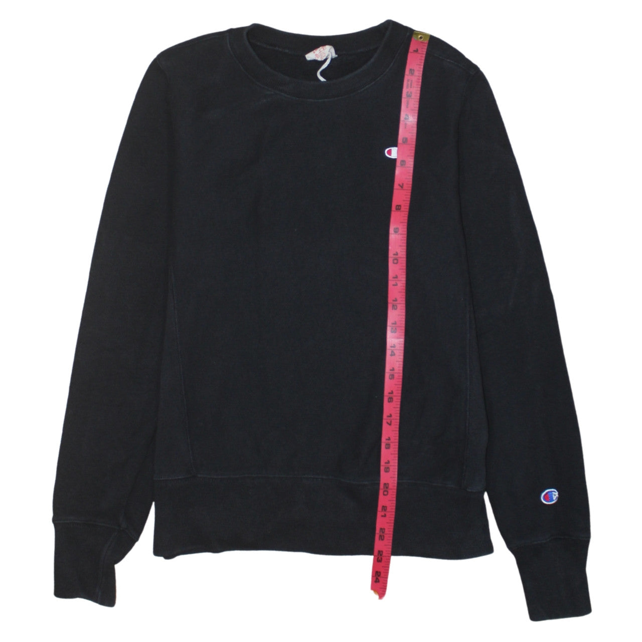 Champion Men's Black Small Reverse Weave Pullover Sweatshirt